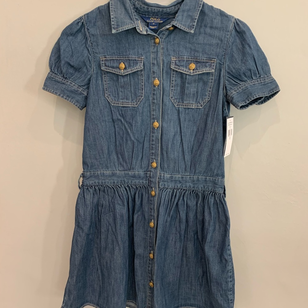 Ralph Lauren, NWT, Girls, Size 12, denim dress
